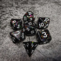 Sage's Cantrips - Mica/Glitter Resin Polyhedral Dice Set - Sage's PortalResin Dice Set