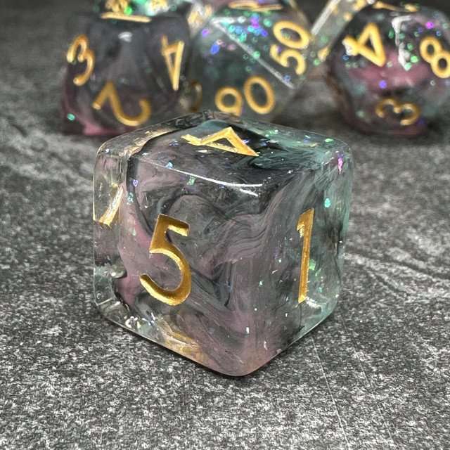 Sage’s Cantrips - Thaumaturgy Resin Polyhedral Dice Set - Sage's PortalResin Dice Set