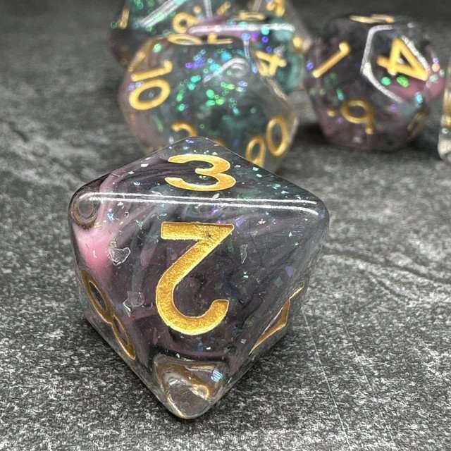 Sage’s Cantrips - Thaumaturgy Resin Polyhedral Dice Set - Sage's PortalResin Dice Set