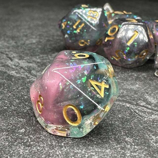 Sage’s Cantrips - Thaumaturgy Resin Polyhedral Dice Set - Sage's PortalResin Dice Set