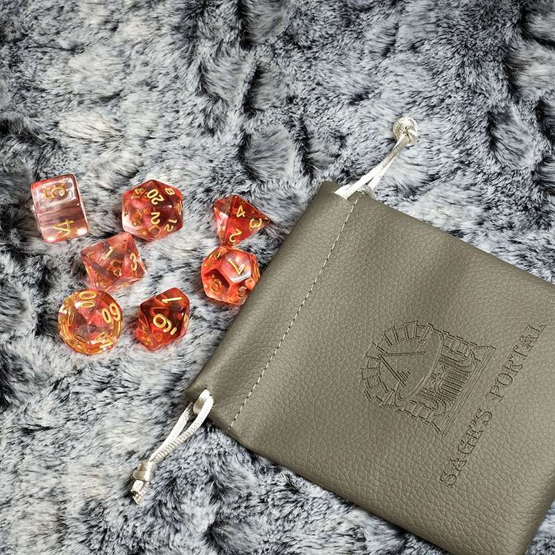 Sage's Capsules - Transparent Red Acrylic Polyhedral Dice Set - Sage's PortalAcrylic Dice Set