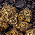 Sage’s Chronurgy Timeless Bronze Metal Polyhedral Dice Set - Sage's PortalMetal Dice Set