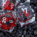 Sage's Companion Spirits Ruby Void Cat Liquid Core Resin Dice Set - Sage's PortalLiquid Core Dice Set