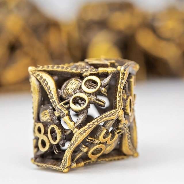 Sage’s Corsairs Copper Blade Hollow Metal Dice Set - Sage's PortalHollow Metal Dice Set