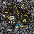 Sage's Crystals - Midnight Sharp Edge Resin Polyhedral Dice Set - Sage's PortalSharp Edge Resin Dice Set