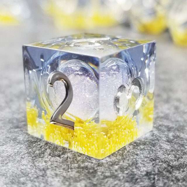 Sage's Divine Souls Liquid Core Sharp Edge Resin Dice Set - Sage's PortalLiquid Core Dice Set