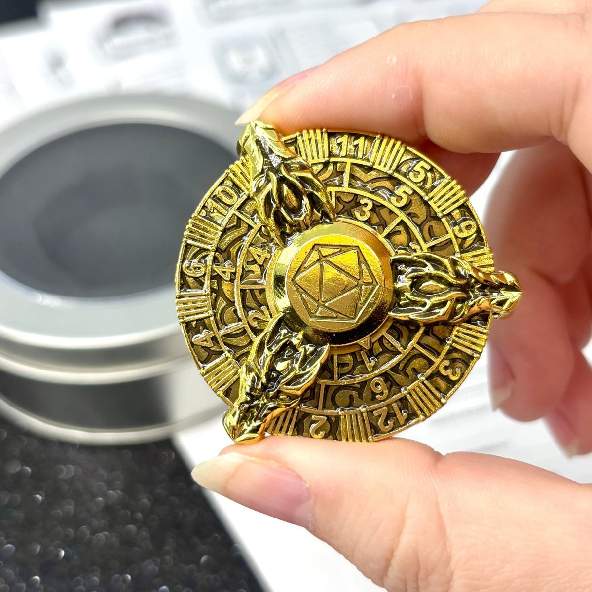 Sage's Draconic Conjuration Gilded Wyrm Dice Wheel - Sage's PortalDice Wheel