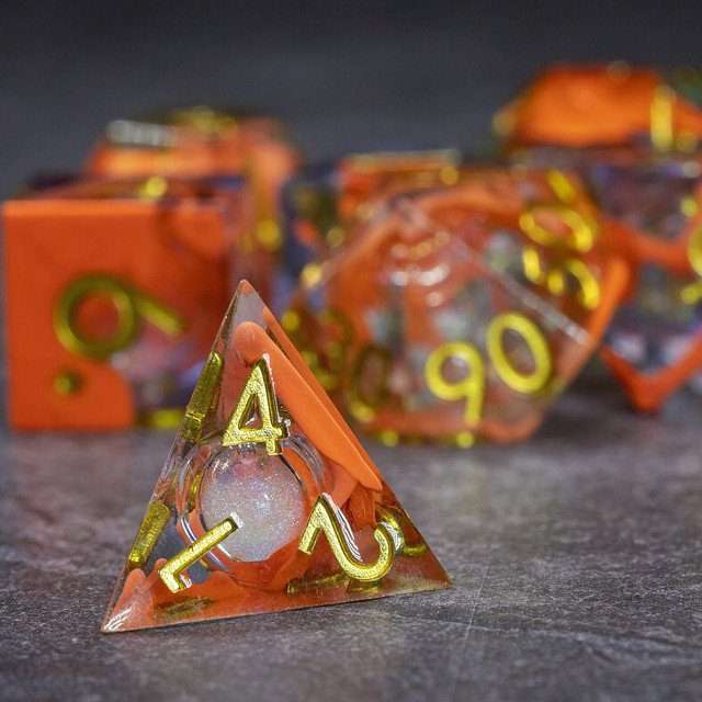 Sage's Ectoplasm Souls Liquid Core Sharp Edge Resin Dice Set - Sage's PortalLiquid Core Dice Set
