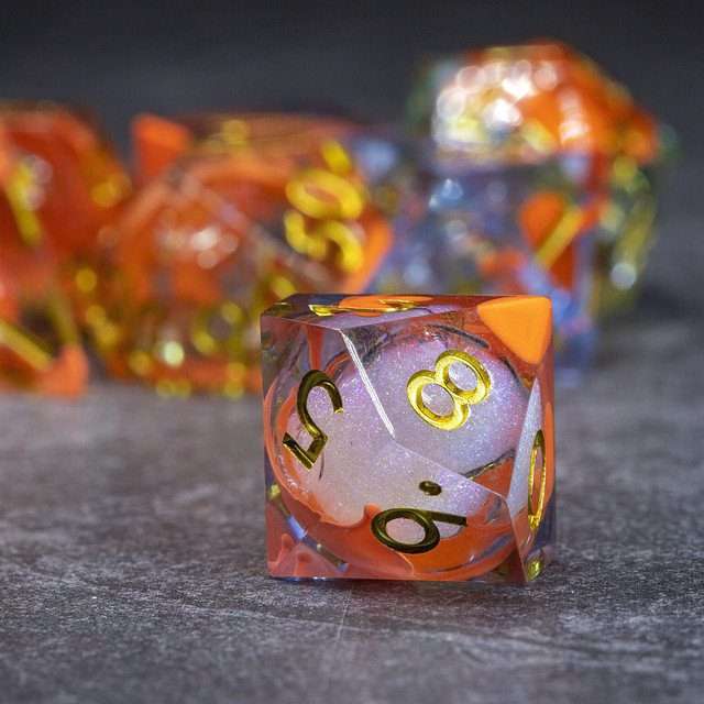 Sage's Ectoplasm Souls Liquid Core Sharp Edge Resin Dice Set - Sage's PortalLiquid Core Dice Set