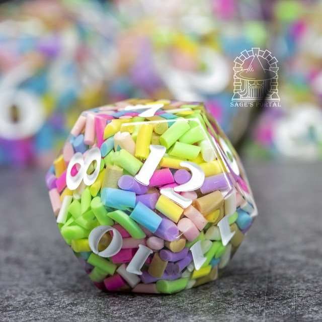 Sage's Exaltations - Naming Day Sharp Edge Resin Dice Set - Sage's PortalSharp Edge Resin Dice Set