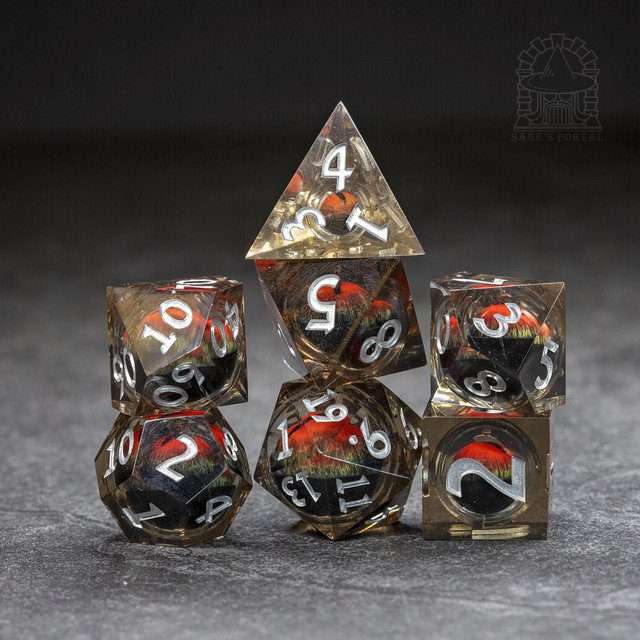 Sage's Eye of the Demon Jiggling Liquid Core Polyhedral Dice Set - Sage's PortalLiquid Core Dice Set