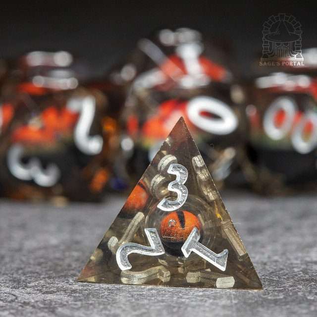 Sage's Eye of the Demon Jiggling Liquid Core Polyhedral Dice Set - Sage's PortalLiquid Core Dice Set