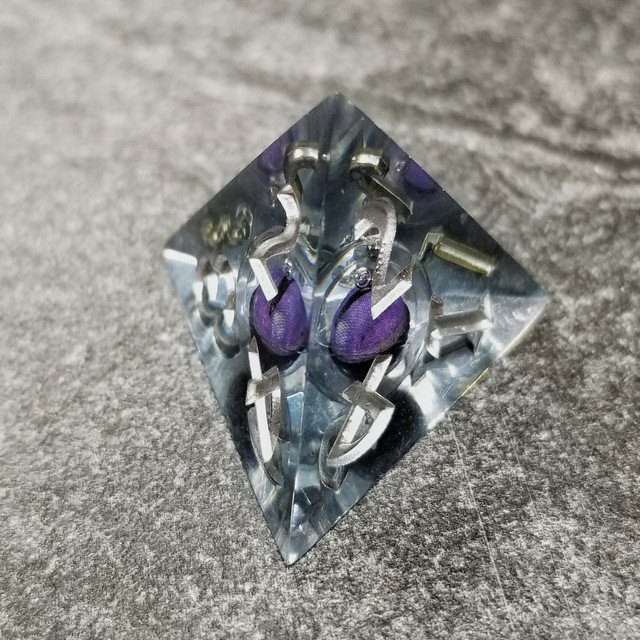 Sage's Eye of the Purple Serpent Jiggling Liquid Core Polyhedral Dice Set - Sage's PortalLiquid Core Dice Set