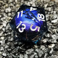 Sage's Eye of the Serpent Jiggling Purple Eye Resin 33mm D20 - Sage's PortalLiquid Core Dice Set