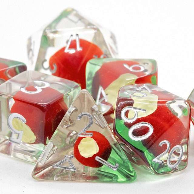 Sage's Familiars - Magic Apples Resin Polyhedral Dice Set - Sage's PortalResin Dice Set