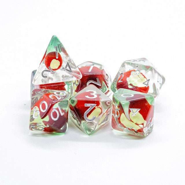 Sage's Familiars - Magic Apples Resin Polyhedral Dice Set - Sage's PortalResin Dice Set