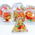 Sage's Familiars - Magic Strawberries Resin Polyhedral Dice Set - Sage's PortalResin Dice Set