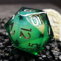 Sage's Forest Souls - 33mm Liquid-Core D20 Sharp Edge Resin Dice - Sage's PortalSharp Edge Resin Dice Set