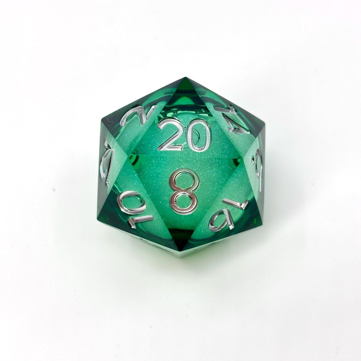 Sage's Forest Souls - 33mm Liquid-Core D20 Sharp Edge Resin Dice - Sage's PortalSharp Edge Resin Dice Set