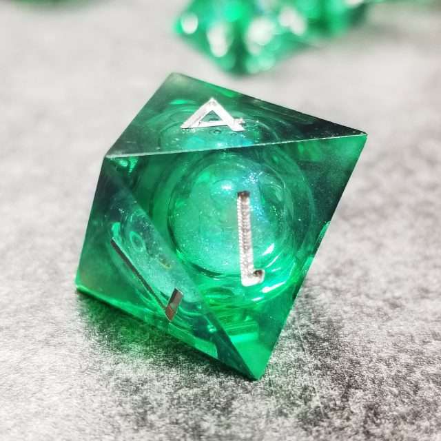 Sage's Forest Souls Liquid Core Sharp Edge Resin Dice Set - Sage's PortalLiquid Core Dice Set