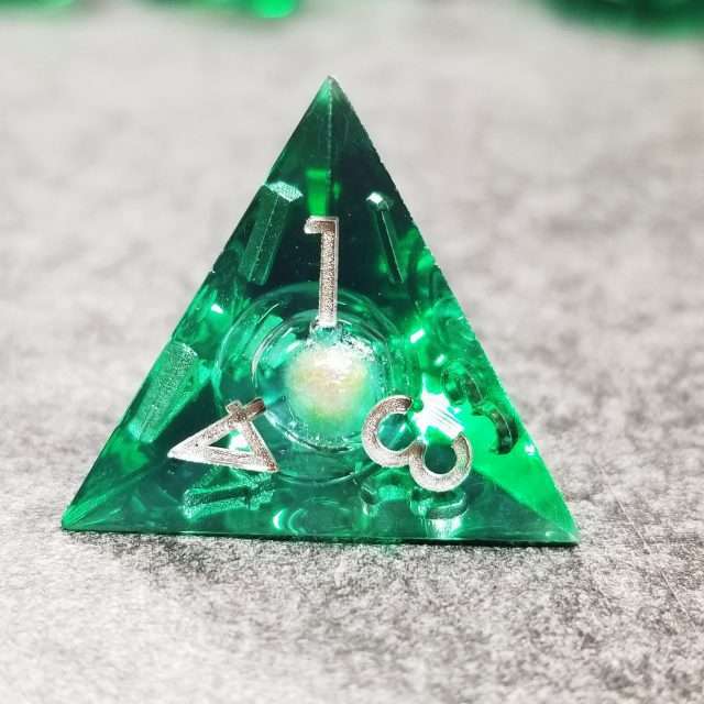 Sage's Forest Souls Liquid Core Sharp Edge Resin Dice Set - Sage's PortalLiquid Core Dice Set