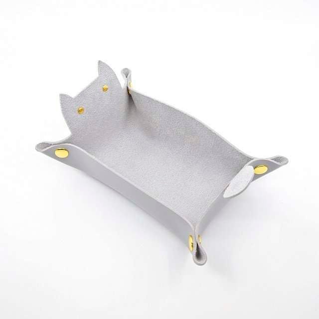 Sage's Gray Enchanted Cat Dice Tray - Sage's PortalDice Tray