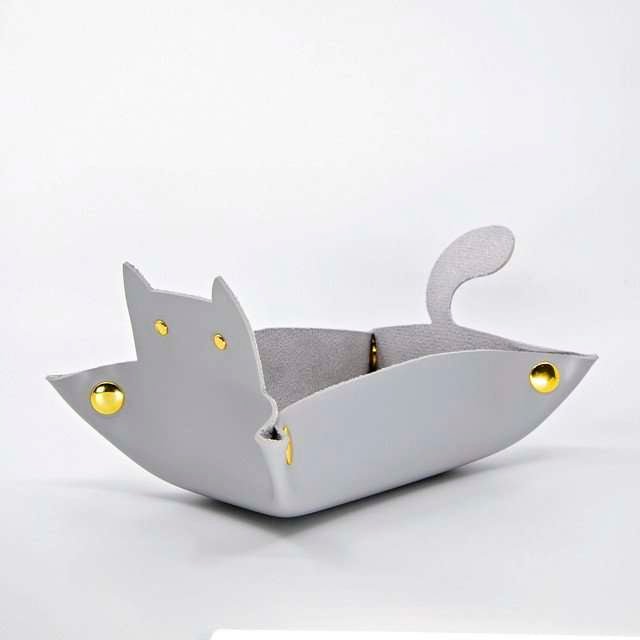 Sage's Gray Enchanted Cat Dice Tray - Sage's PortalDice Tray