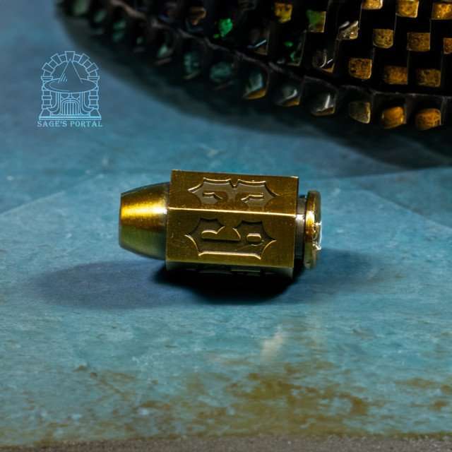 Sage's Holy Bullet Bronze Metal D6 - Sage's PortalMetal Dice Set