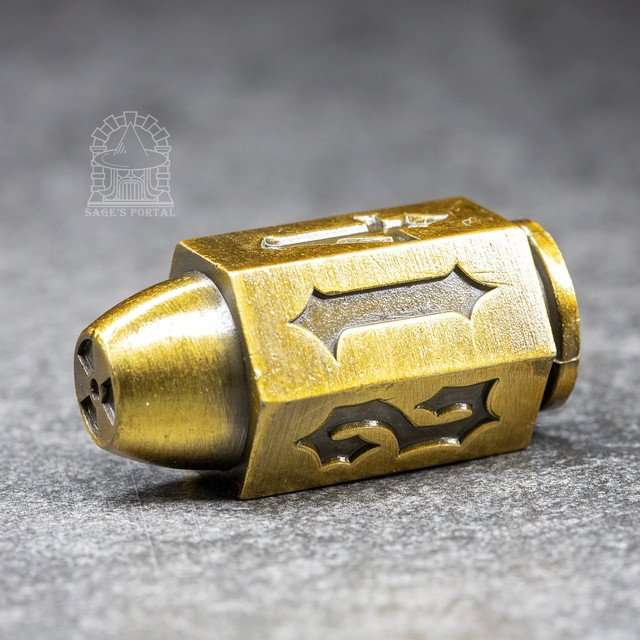 Sage's Holy Bullet Bronze Metal D6 - Sage's PortalMetal Dice Set