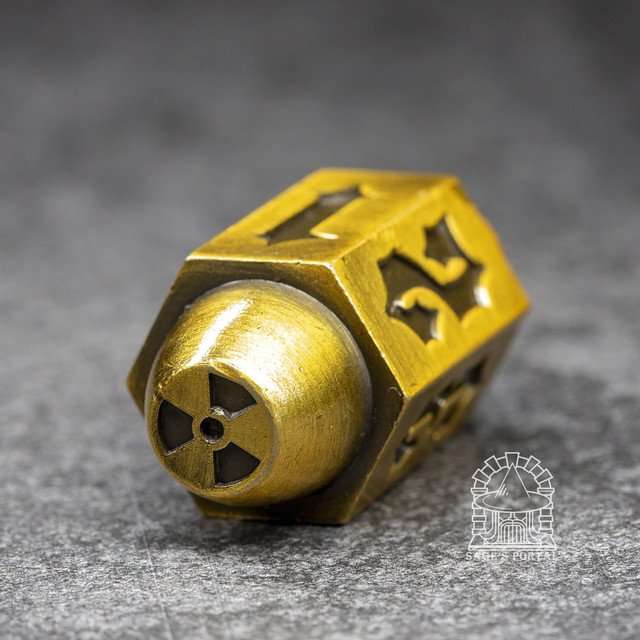 Sage's Holy Bullet Bronze Metal D6 - Sage's PortalMetal Dice Set