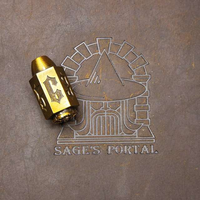 Sage's Holy Bullet Bronze Metal D6 - Sage's PortalMetal Dice Set