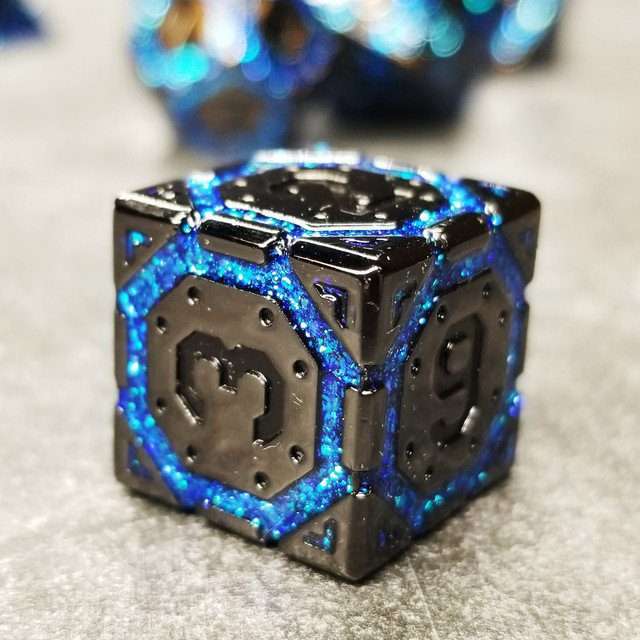 Sage's Ice Armor Metal Polyhedral Dice Set - Sage's PortalMetal Dice Set