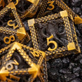 Sage's Imprisoned Kraken Brassy Depths Hollow Metal Dice Set - Sage's PortalHollow Metal Dice Set