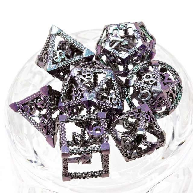 Sage's Imprisoned Kraken Ocean Depths Hollow Metal Dice Set - Sage's PortalHollow Metal Dice Set