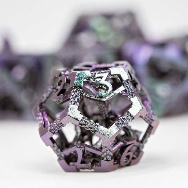 Sage's Imprisoned Kraken Ocean Depths Hollow Metal Dice Set - Sage's PortalHollow Metal Dice Set