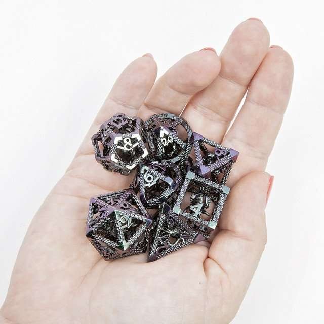 Sage's Imprisoned Kraken Ocean Depths Hollow Metal Dice Set - Sage's PortalHollow Metal Dice Set