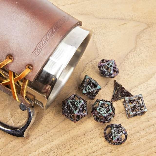 Sage's Imprisoned Kraken Ocean Depths Hollow Metal Dice Set - Sage's PortalHollow Metal Dice Set