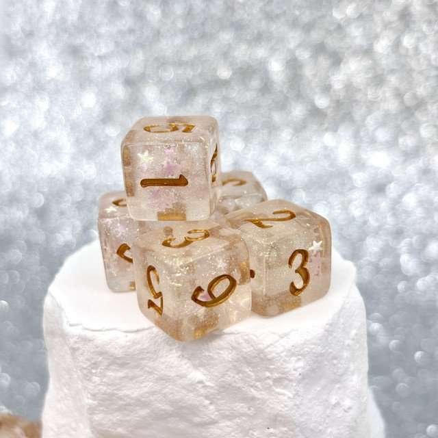 Sage's Incantations Lustrous Wish Resin D6 Dice 24 Piece Set - Sage's PortalResin Dice Set