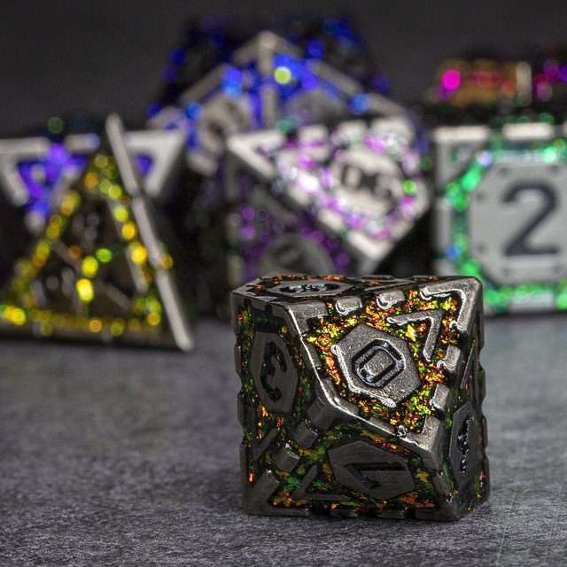 Sage's Infinity Armor Metal Polyhedral Dice Set - Sage's PortalMetal Dice Set