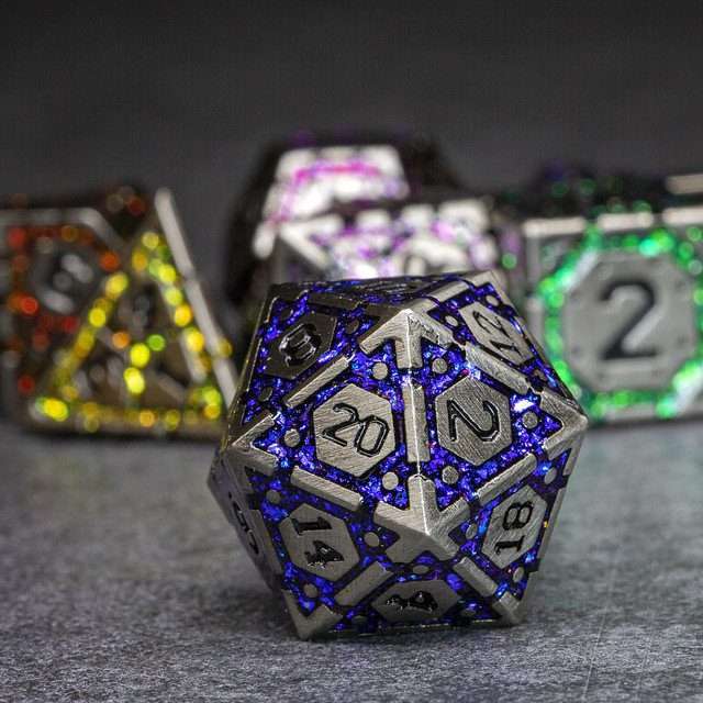 Sage's Infinity Armor Metal Polyhedral Dice Set - Sage's PortalMetal Dice Set