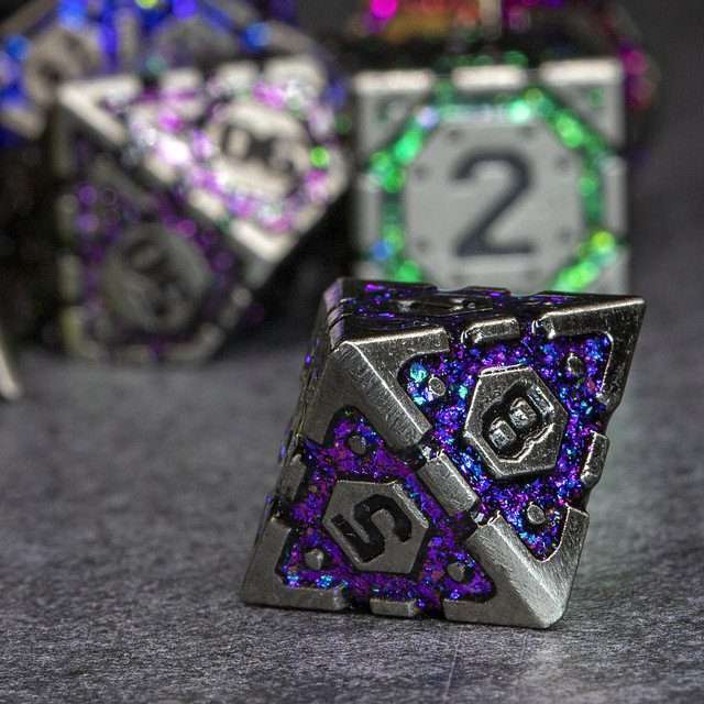 Sage's Infinity Armor Metal Polyhedral Dice Set - Sage's PortalMetal Dice Set