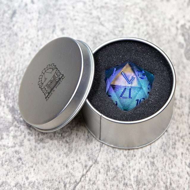 Sage’s Lovers Souls – 33mm Liquid-Core D20 Sharp Edge Resin Dice - Sage's PortalLiquid Core Dice Set