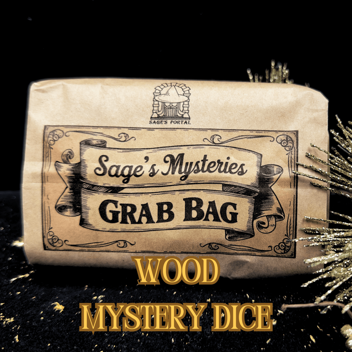 Sage's Mysteries - Random Wood Dice Set Grab Bag - Sage's PortalMystery Dice Bag