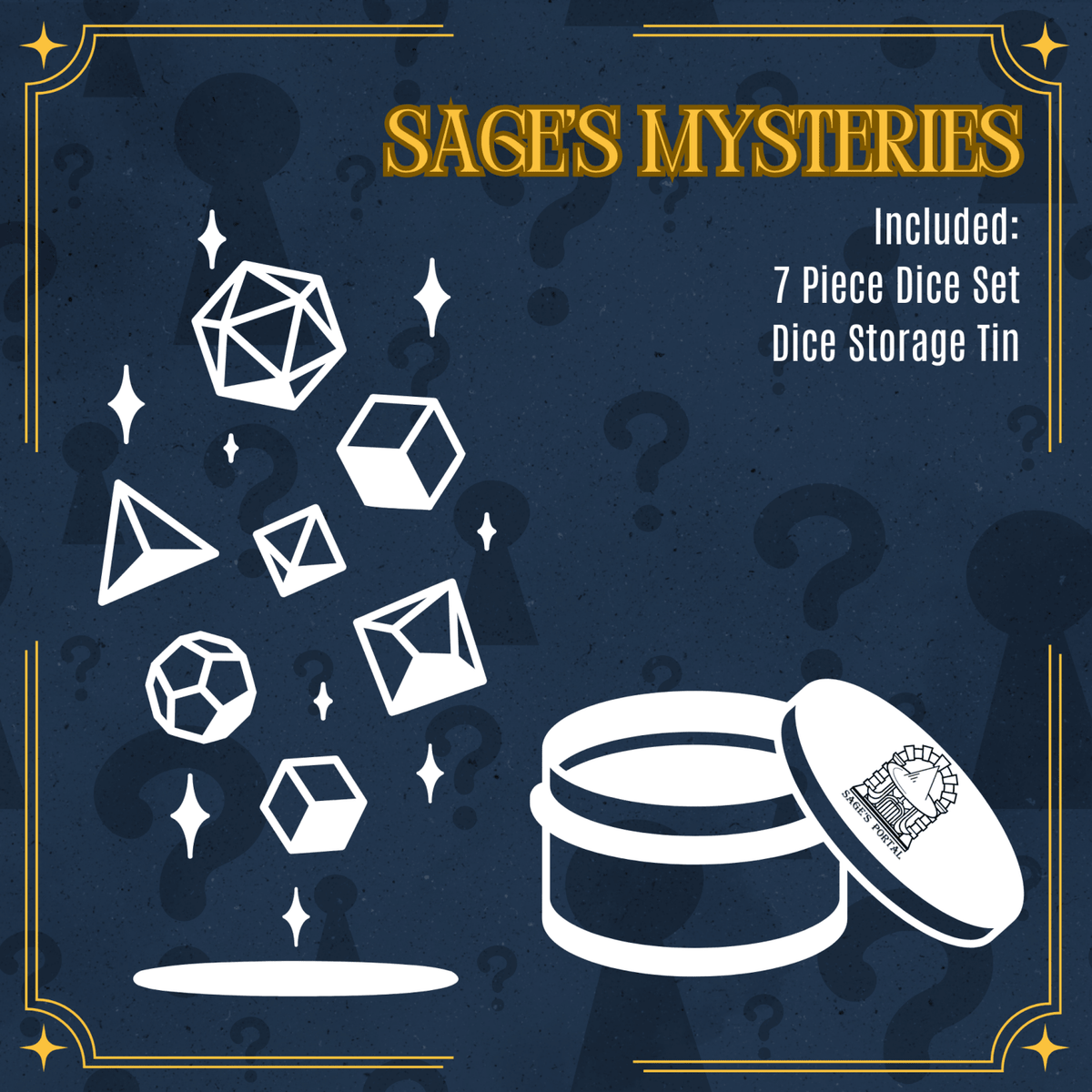 Sage's Mysteries - Random Wood Dice Set Grab Bag - Sage's PortalMystery Dice Bag