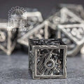Sage's Mystery of the Oceans Nickel Hollow Metal Polyhedral Dice Set - Sage's PortalHollow Metal Dice Set