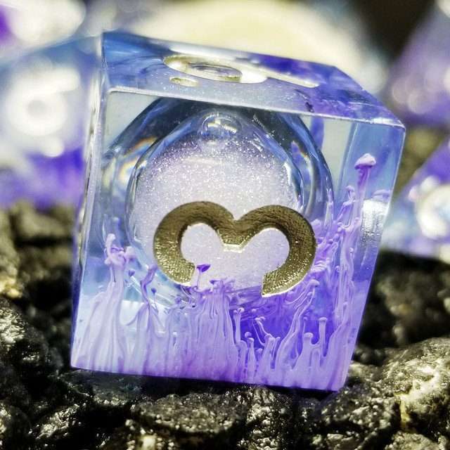 Sage's Mystic Souls Liquid Core Sharp Edge Resin Dice Set - Sage's PortalLiquid Core Dice Set