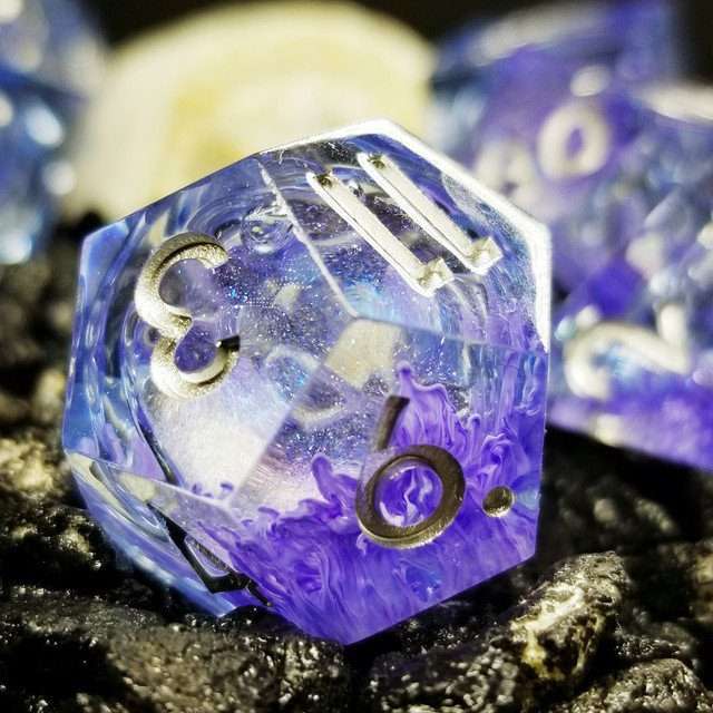 Sage's Mystic Souls Liquid Core Sharp Edge Resin Dice Set - Sage's PortalLiquid Core Dice Set