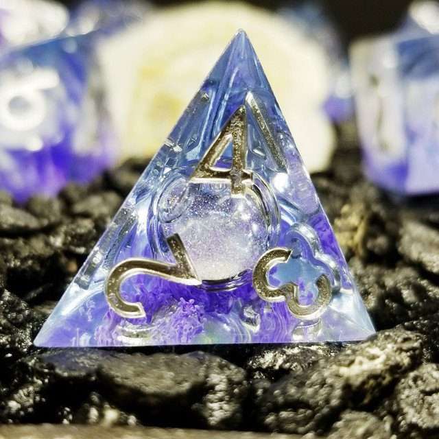 Sage's Mystic Souls Liquid Core Sharp Edge Resin Dice Set - Sage's PortalLiquid Core Dice Set