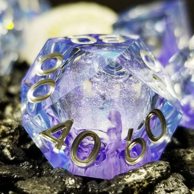 Sage's Mystic Souls Liquid Core Sharp Edge Resin Dice Set - Sage's PortalLiquid Core Dice Set