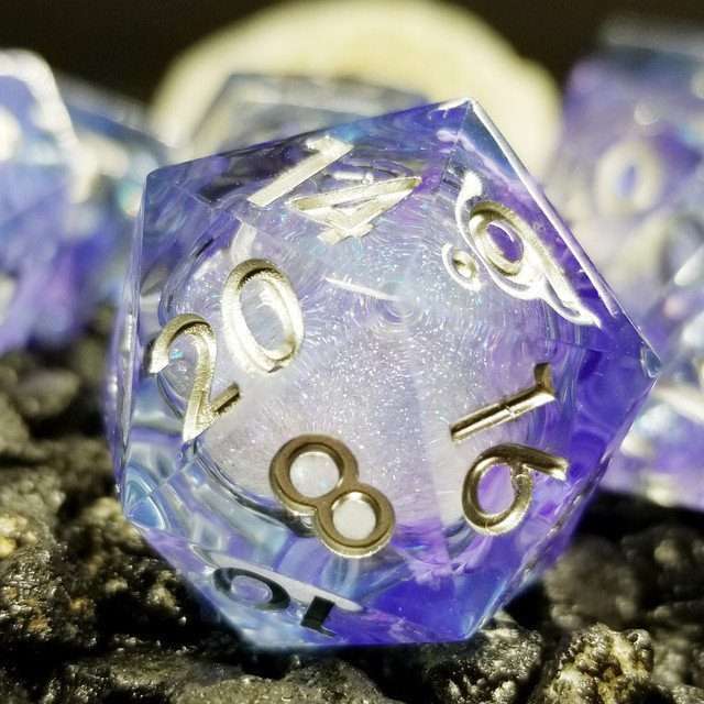 Sage's Mystic Souls Liquid Core Sharp Edge Resin Dice Set - Sage's PortalLiquid Core Dice Set